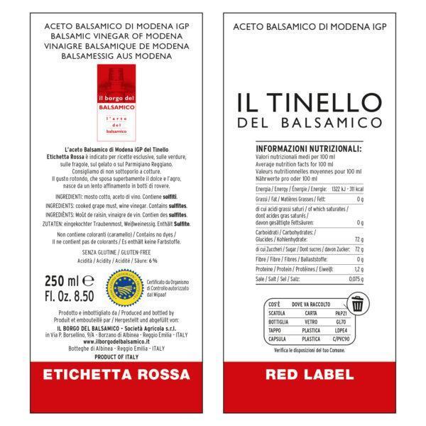 Aceto Balsamico di Modena igp - Etichetta rossa - immagine 2