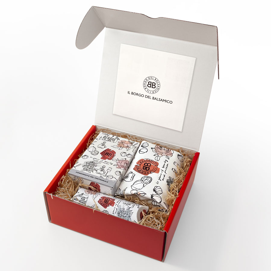 Confezione regalo del Ventennale - Condimento del Ventennale, Shopper e Cucchianino in porcellana - immagine 2